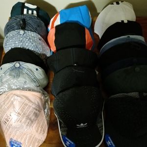LOT OF 20 MENS ADIDAS HATS